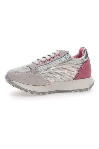 Byblos 154 Weiß Grau Rosa Freizeit-Sneaker