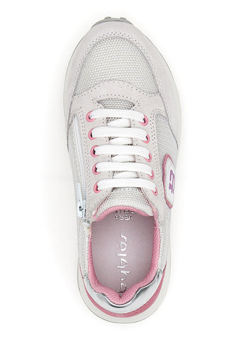 Byblos 154 Freizeit-Sneaker in Grau und Rosa