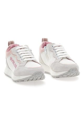 Byblos 153 Weiße Sneakers mit rosa Details