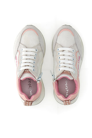 Byblos 153 Weiße Sneakers mit rosa Details