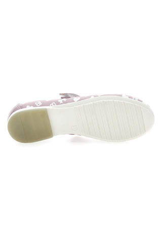 L. Biagiotti 7800 Rosa Ballerinas mit Allover-Print