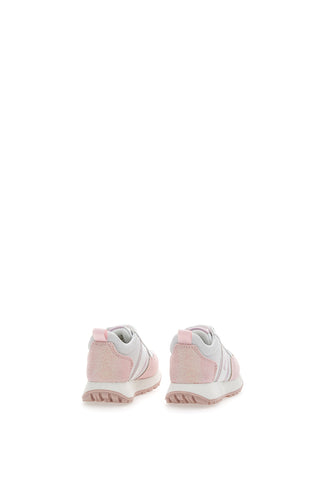 SNEAKERS URBAN CHIC L. BIAGIOTTI 7842 BIANCA E ROSA GLITTER