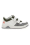 Asso 13141 Weiße und grüne niedrige Sneakers mit Lederinnensohle