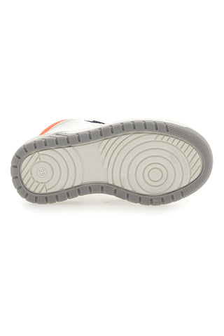 Asso 13142 Hohe Freizeit-Sneaker in Weiß, Blau, Orange