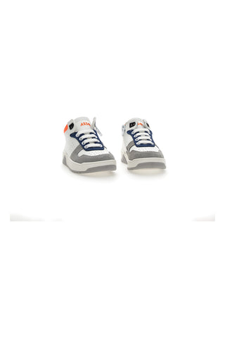 Asso 13142 Hohe Freizeit-Sneaker in Weiß, Blau, Orange