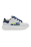 Balducci 3223 Weiße Freizeit-Sneaker mit blauen Details