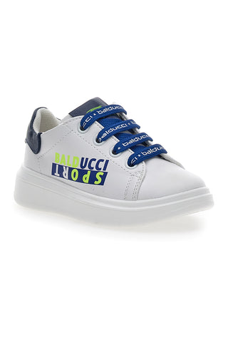 Balducci 3223 Weiße Freizeit-Sneaker mit blauen Details
