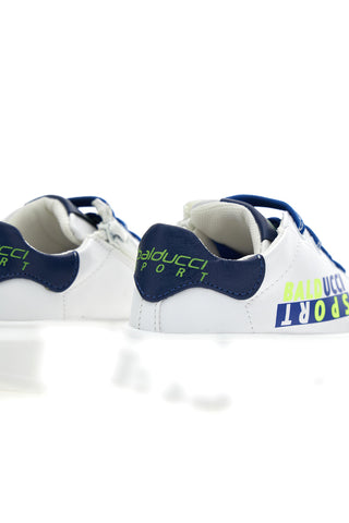 Balducci 3223 Weiße Freizeit-Sneaker mit blauen Details