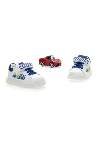Balducci 3301 Weiß-blaue Freizeit-Sneaker für die ersten Schritte