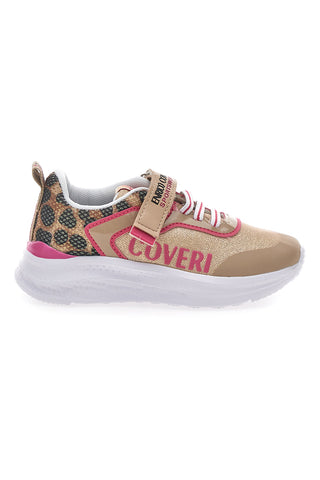Sneakers Coveri Roller Girl Mesh Animalier Beige