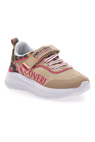Sneakers Coveri Roller Girl Mesh Animalier Beige