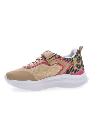 Sneakers Coveri Roller Girl Mesh Animalier Beige