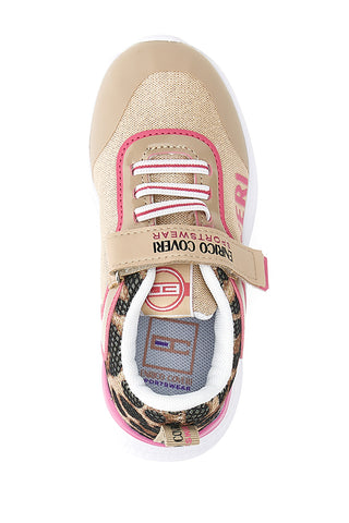 Sneakers Coveri Roller Girl Mesh Animalier Beige