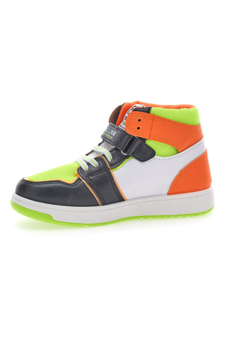 Sneakers Mid-Cut Arancione Verde Lime Coveri War Mid