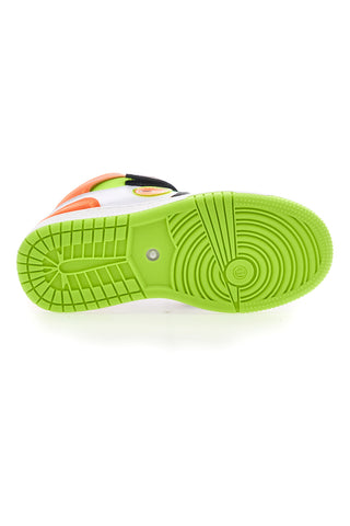 Sneakers Mid-Cut Arancione Verde Lime Coveri War Mid