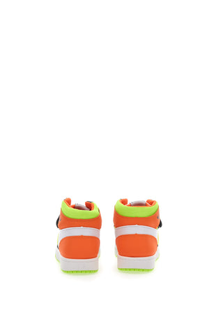 Sneakers Mid-Cut Arancione Verde Lime Coveri War Mid