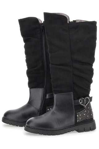 Stiefel Grazie 13890 Schwarz mit Strasssteinen