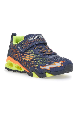 Skechers Tuff Force blaue Turnschuhe mit Lichtern