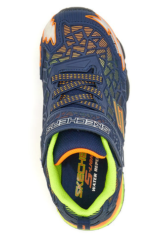 Skechers Tuff Force blaue Turnschuhe mit Lichtern