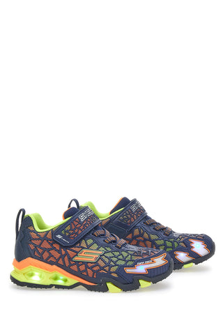 Skechers Tuff Force blaue Turnschuhe mit Lichtern