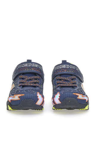 Skechers Tuff Force blaue Turnschuhe mit Lichtern