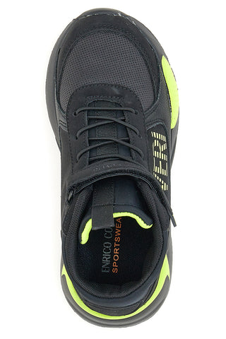 Sneakers Nere e Lime Coveri Adams
