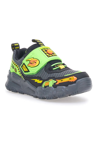 Turnschuhe mit Lichtern und Soundeffekten, schwarze Skechers Sound Blasters