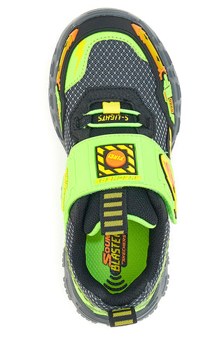 Turnschuhe mit Lichtern und Soundeffekten, schwarze Skechers Sound Blasters