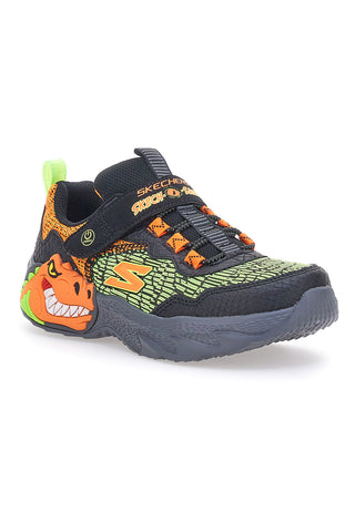 Skechers Dino-Light schwarze leichte Turnschuhe