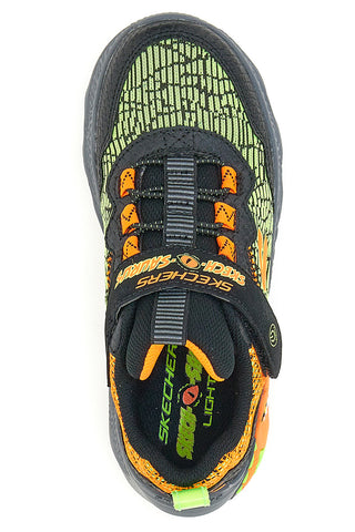 Skechers Dino-Light schwarze leichte Turnschuhe