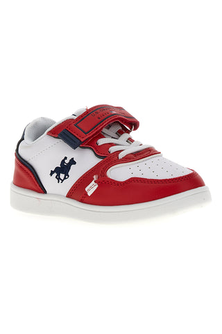 Sneakers U.S. Grand Polo San Diego LTX Bianche e Rosse