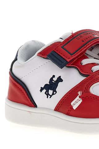 Sneakers U.S. Grand Polo San Diego LTX Bianche e Rosse