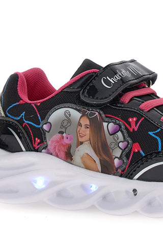 Turnschuhe mit Lichtern Charlotte 2221 Schwarz