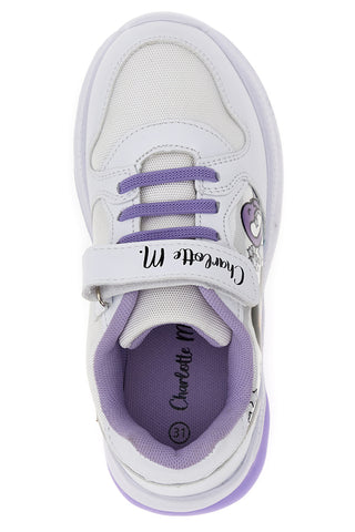 Sneakers Con Luci Charlotte 5920 Bianche