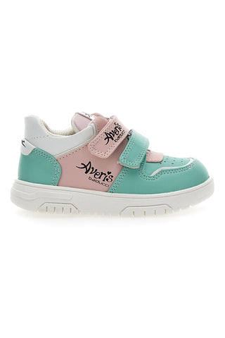 First Steps Sneakers Averis 4201 Grün und Pink