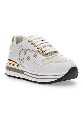 Sneakers Laura Biagiotti 8370 Bianche Oro