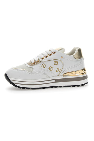 Sneakers Laura Biagiotti 8370 Bianche Oro