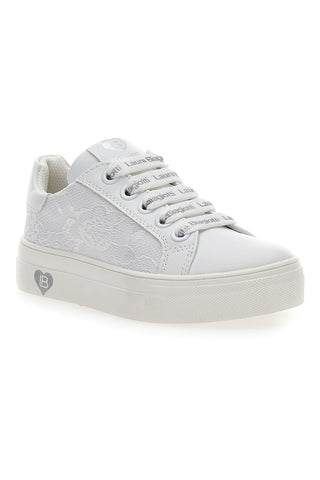 Laura Biagiotti 8321 Weiße silberne Turnschuhe
