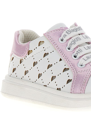 Sneakers Laura Biagiotti 8430 Bianche e Rosa
