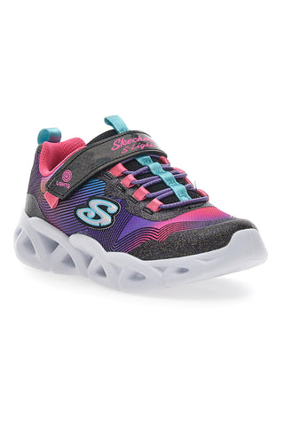 Skechers Twist Bright 2.0 Sneakers mit Lichtern Schwarz-Fuchsia