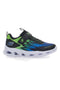 Sneakers Skechers S Lights Vortex Flash Zorent Verdi e Nere