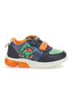 Schwarze Turnschuhe mit Dinosaurierlichtern 7240