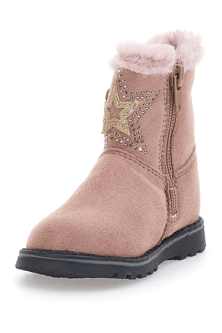 Erste Schritte Stiefeletten mit rosa Fell Danke 14211