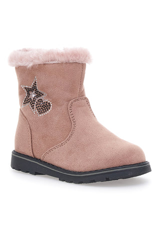 Stiefeletten mit rosa Fell Danke 13839