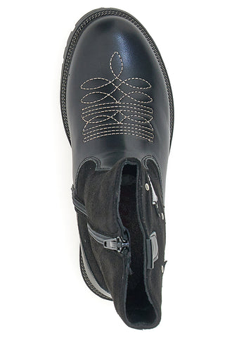 Schwarze Stiefeletten Danke 23007