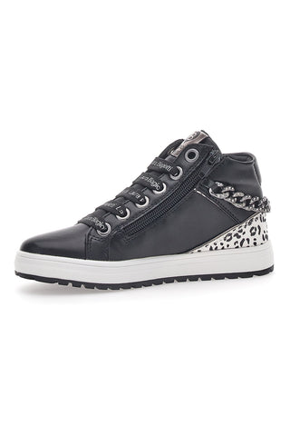 Laura Biagiotti Schwarze mittelhohe Sneakers 15546