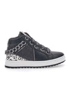 Laura Biagiotti Schwarze mittelhohe Sneakers 15546
