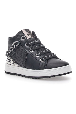 Laura Biagiotti Schwarze mittelhohe Sneakers 15546