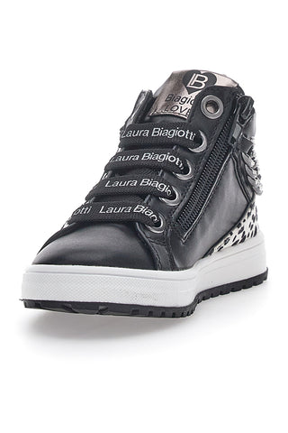 Laura Biagiotti Schwarze mittelhohe Sneakers 15546