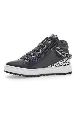 Laura Biagiotti Schwarze mittelhohe Sneakers 15546